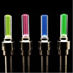 Car Bike Bicycle Tire Wheel Valve Led Flash Light