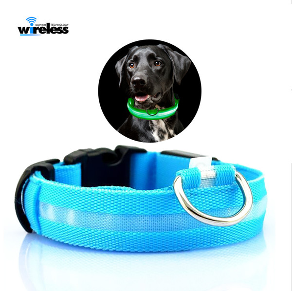 Nylon LED Dog Collar Light Night Safety LED Flashing Glow Pet Supplies Pet Cat Collars Dog Accessories For Small Dogs Collar LED