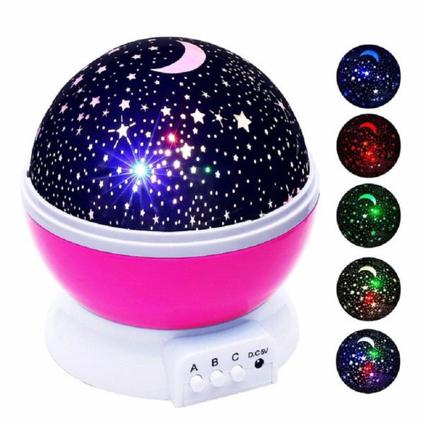 Novelty Luminous Toys Romantic Starry Sky LED Night Light Projector Battery USB Night Light Creative Birthday Toys For Children