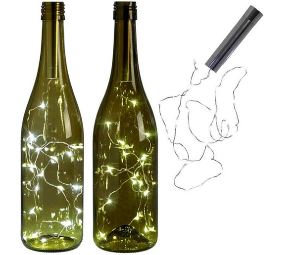 LED Wine Bottle Lights Wine Bottle For DIY Christmas Wedding Party Warm White LED Light 1.5m Mini String Lights