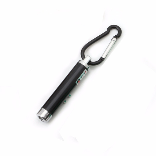 3 in1 Portable LED Mini Flashlighs Multi-Functional Carabiner Ring LED Laser Light Pointer Ring LED Laser Light Pointer Money Detector