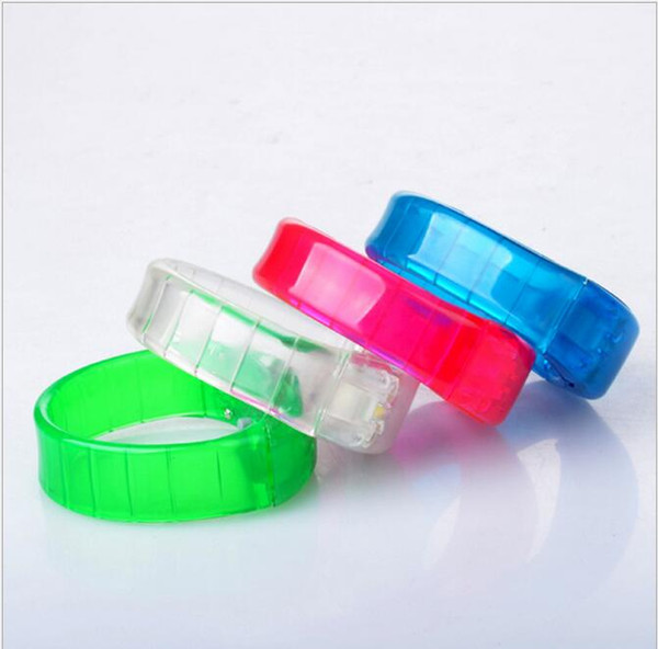 Novely Sound Control Led Flashing Bracelet Light Up magic sport wristband Party festival Cheer Luminous Hand Ring Glow Stick Night Light