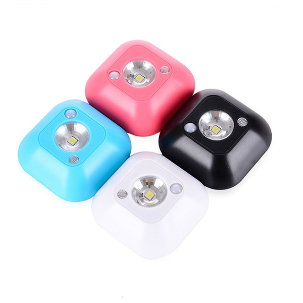 Mini PIR Motion Sensor LED Night Light Infrared Human Body Light Control Dual Induction Closet Cabinet Stairs Kitchen Toilet Wall Lamp