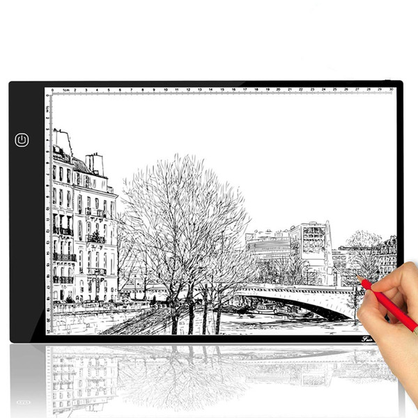 A4 Tracing Light Box Portable LED Light Table Tracer copy Board Dimmable Brightness Artcraft Light Pad for Artists Drawing