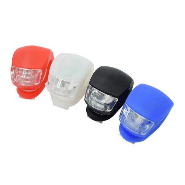 Bicycle Front Light Silicone LED Head Front Rear Wheel Bike Lights Waterproof Cycling With Battery Bicycle Accessories Bike Lamp