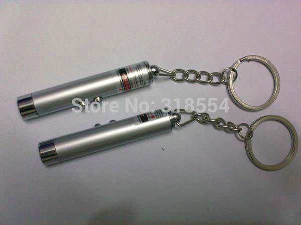 500pcs/lot # New 2 in 1 White LED Light and Red Pen Laser Pointer Keychain Key Chain Flashlight Flash Light Free FEDEX Shipping 0001