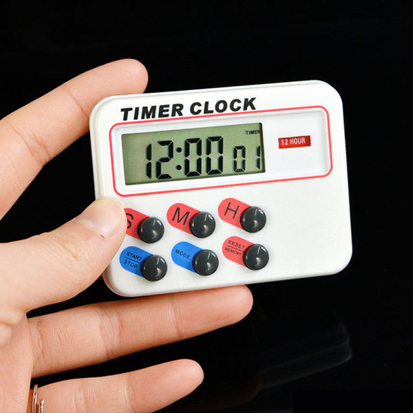 Mini Digital Kitchen Timer Clock Kitchen Helper Digital LED Kitchen Count Down Clip Timer Alarm Factory Directly