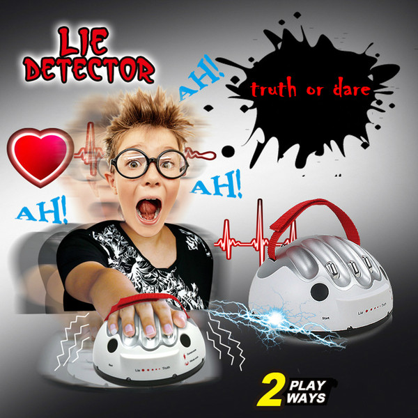 Reloaded Tricky Funny Adjustable Adult Polygraph Test Micro Electric Shock Lie Detector Shocking Liar Truth Party Game Consoles Toy Gifts