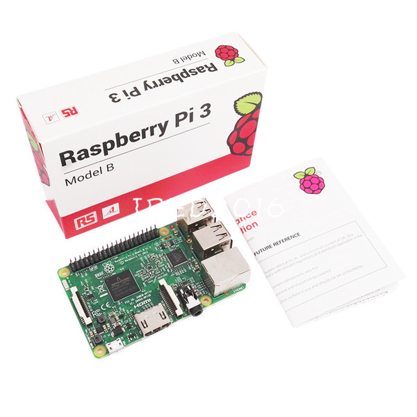 DHL Free Original Raspberry Pi 3 Model B Kits included Raspberry pi 3 Board + ABS Case + 5V 2.5A Power Supply + Heat Sink