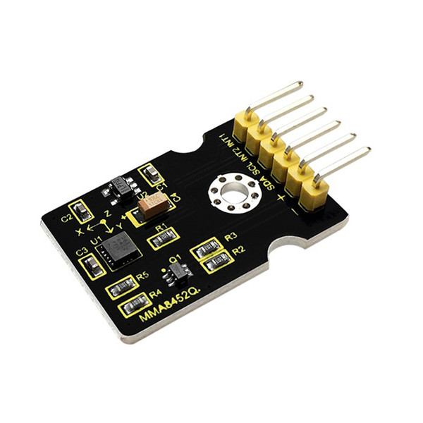 Keyestudio MMA8452Q Three-axis Acceleration Sensor Module for Arduino with flexible user programmable options and two interruption pins con