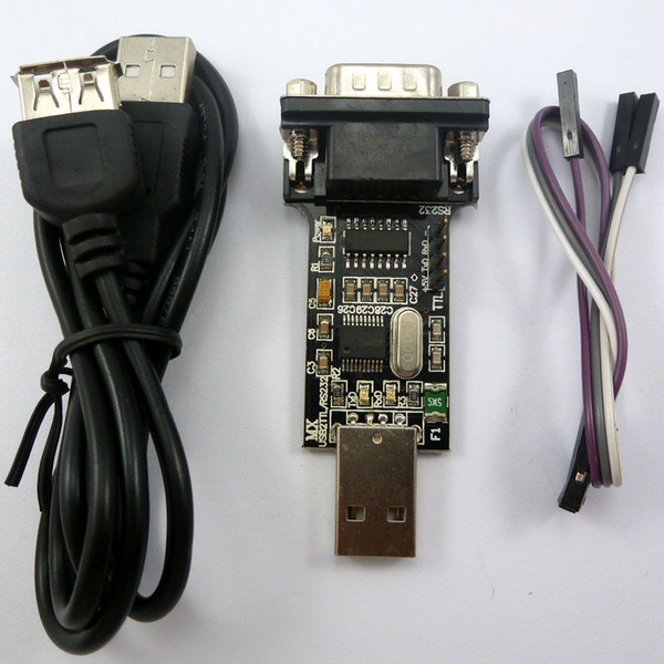 2 in 1 USB COM Port DB9 TTL232 RS232 TTL 232 CH340T USB2.0 Cable Adapter