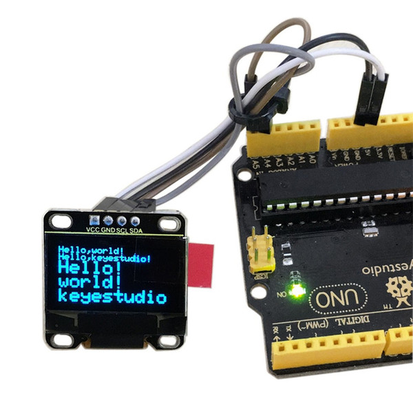 Keyestudio 0.96 inch 128 x 64 Pixels OLED Display Module for Arduino suited to adding a screen to your project