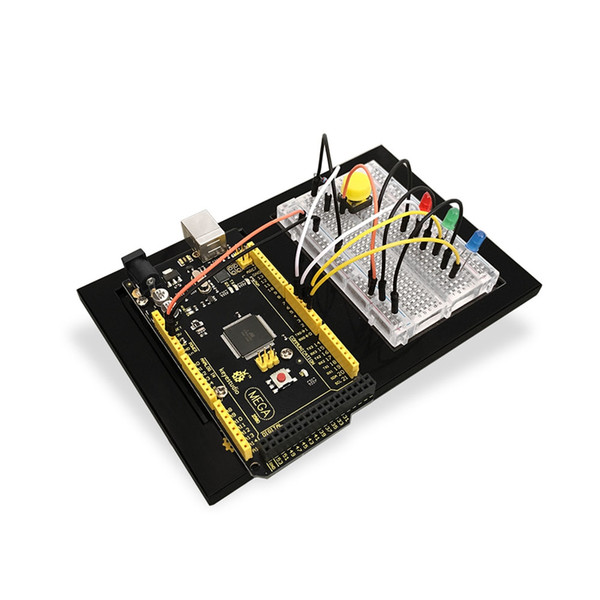 Keyestudio Experimental Platform Base-plate ABS Board for UNO R3 MEGA Made of high-quality ABS engineering plastic