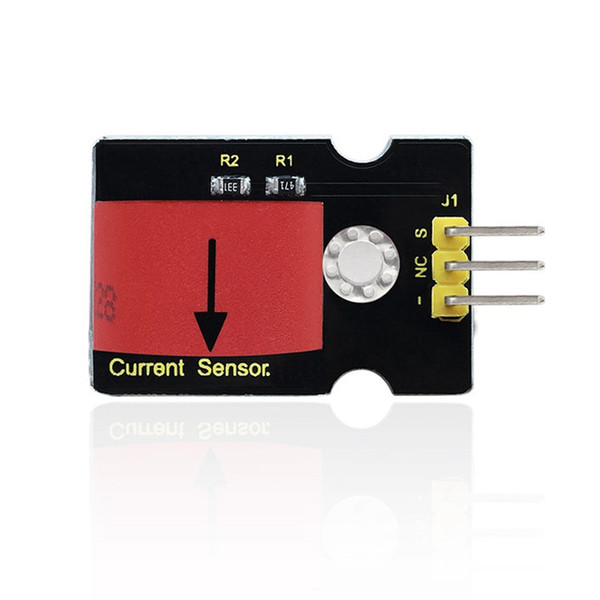 Keyestudio Current Detection Sensor Module Board for Arduino connected to a expansion board with the 3P sensor cable