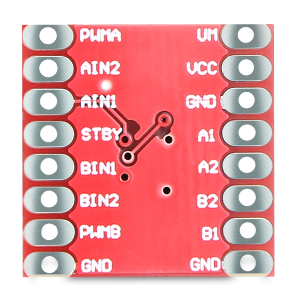 TB6612FNG Dual Motor Drive Controller Board Module with Pin Header Built-in thermal shutdown circuit and low voltage detection circuit