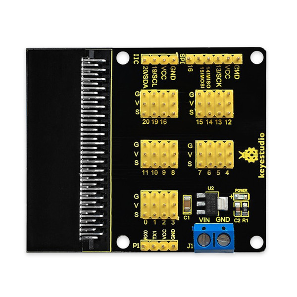 Keyestudio Sensor Breakout Expansion Board Module for Micro Bit Made of high-quality material, with strong abrasion resistance