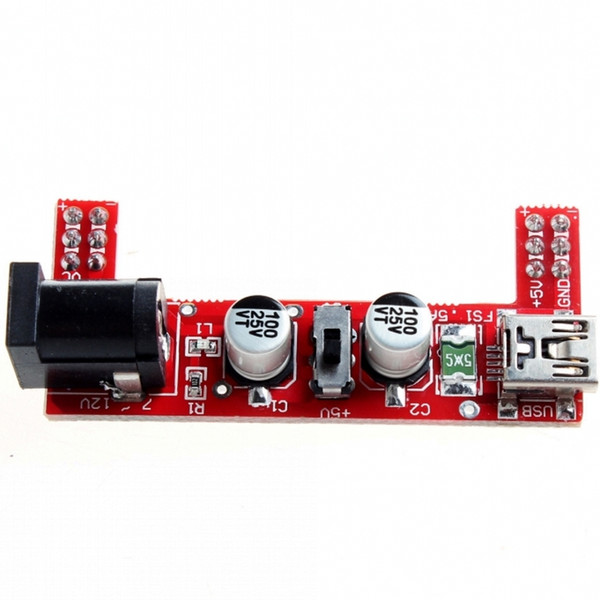 Breadboard Power Supply Module for Arduino 2-way distribution can be disconnected, you can choose 5V, 3.3V voltage