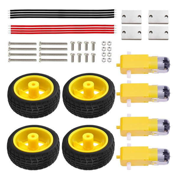 Keyestudio DC Motor Wheel Assembly Kit for Arduino Robot Smart Car the recommended working voltage is 6 - 8V