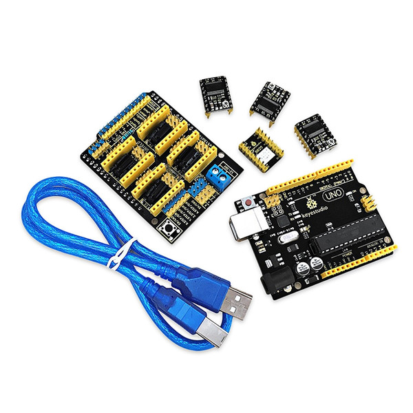 Keyestudio KS0286 CNC Shield V3.0 Module UNO R3 Board Driver for Arduino compatible with GRBL 0.8C