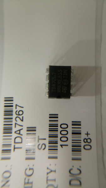 10PCS TDA7267 PDIP-8 original STMicroelectronics 2w Mono audio Amplifier One-stop distribution of electronic components Accept ROM e-shop