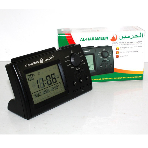 Wholesale-MUSLIM DESK AZAN TABLE CLOCK fast shipping wholesale price Automatic Islamic azan clock