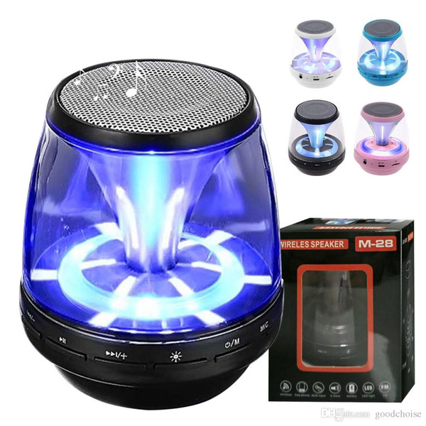 M28 Bluetooth Speaker Mini Wireless Loudspeaker LED TF USB Subwoofer bluetooth Speakers mp3 stereo audio music player