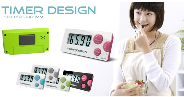 New fashion Countdown Timer 99 minute 59 seconds LCD Digital Lab/Kitchen Mini Timer Relay Digital LCD Timer Product LLFA