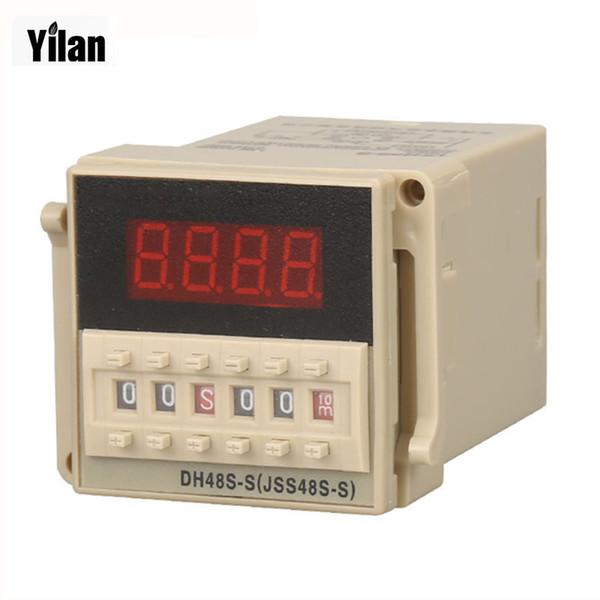 High quality DH48S-S Repeat Cycle Timer with Socket (AC 220V 110V 380V 36V DC/AC 24V 12V alternative)