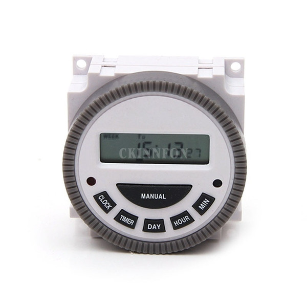 DHL 100PCS Practical TM619 Digital Programmable Digital Timer Switch CN304A 12V/24V/110V/220V Internal Battery Automatic