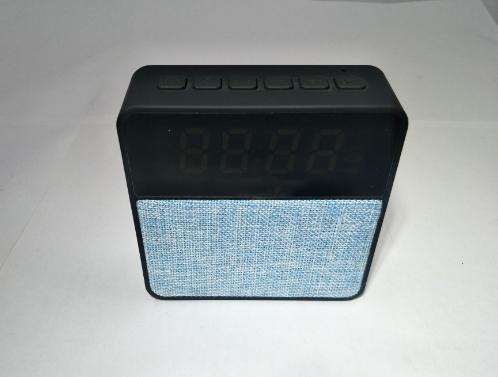 2019 new hot mobile phone computer small speaker cloth art wireless bluetooth timer card time display audio