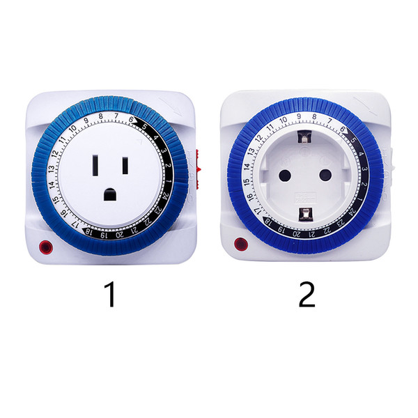 Mechanical Home Use Energy Saving Timing Switch Protector EU US Plug Socket