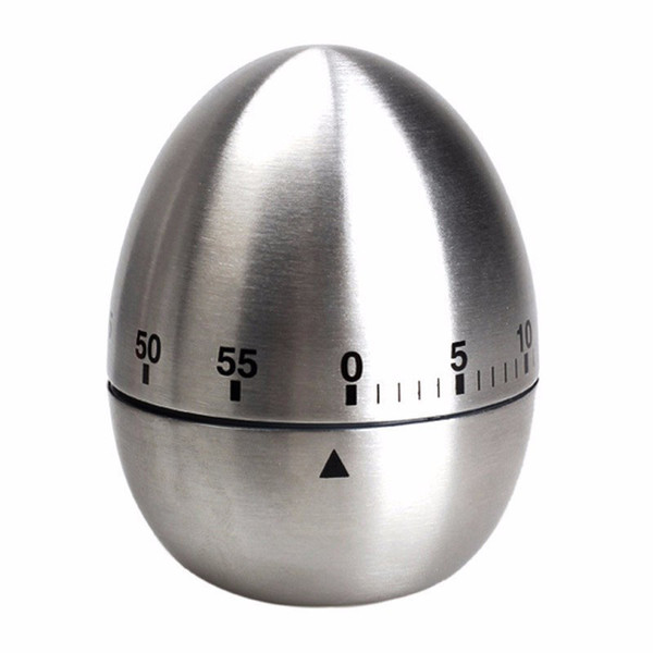 Mechanical Egg Kitchen Cooking Timer Countdown 60 Minutes Alarm Stainless Steel Cooking Tool Kitchen Timer Egg