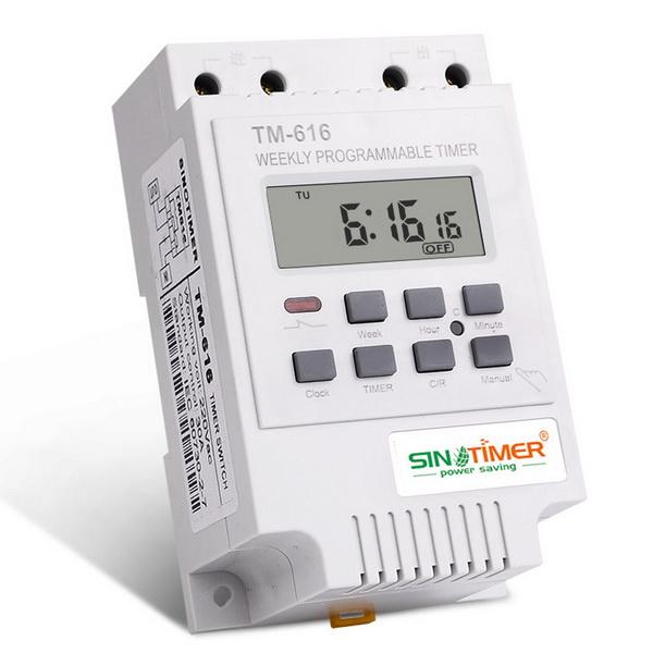 DHL 50pcs practical 30AMP Weekly Programmable Digital TIME SWITCH Relay Control Timer 220V Din Rail Mount