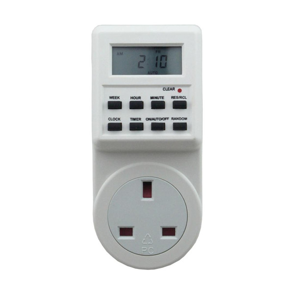 Programmable Timer Top EU/US/UK/AU Plug Switch Socket Plug-in Switch Socket with Clock Summer Time Random Function