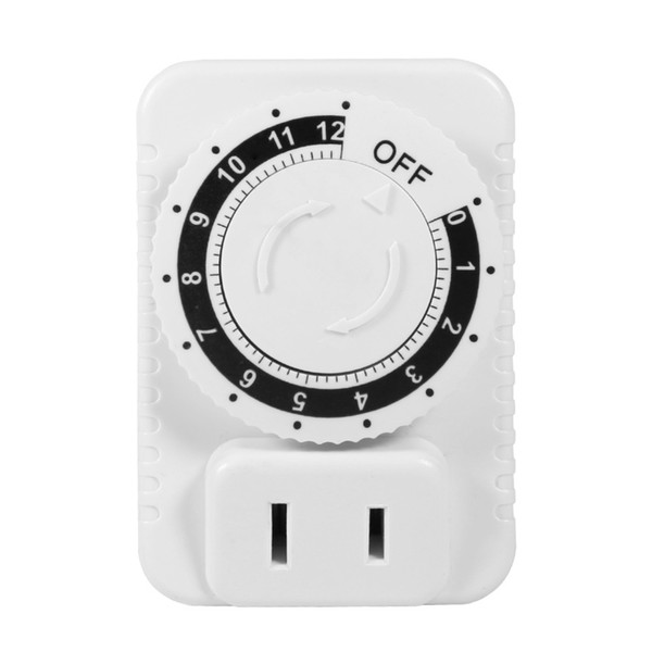 12 Hour Electrical Mechanical Time Wall Plug Switch Digital Countdown Program Timer Power Switch Socket Energy Saver