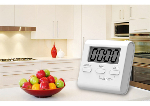 kitchen timer digital LED displays the volume adjustable back adsorption magnet to design the green ABS material precision timer