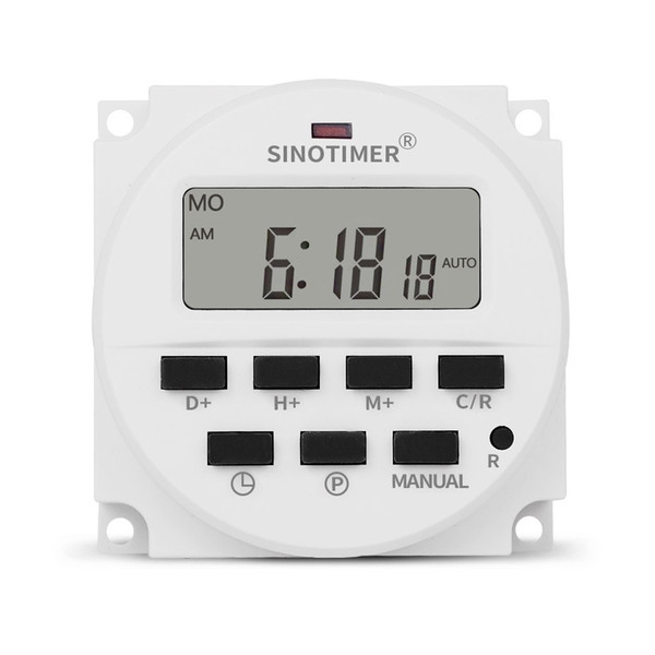 Sinotimer Tm618H-2 220V Ac Digital Time Switch Output Voltage 220V 7 Day Weekly Programmable Timer Switch For Lights Applicati