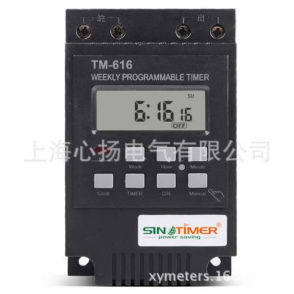 by dhl 20pcs 30AMP Weekly Programmable Digital TIME SWITCH Relay Control Timer 220V 110V 24V 12V