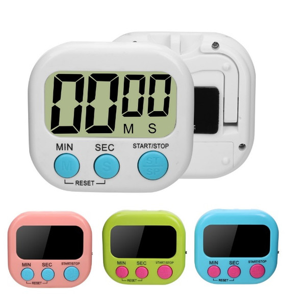 Large LCD Digital Kitchen Egg Cooking Timer Count Down Clock Alarm Stopwatch Magnetic Kitchen Timer For Homework Workout Sports