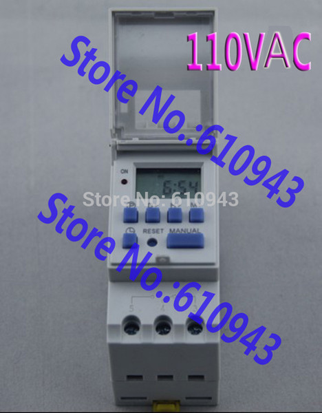 THC15A 110V Din Rail mount programmable Digital Electronic Timer Switch Relay Control 110V 16A