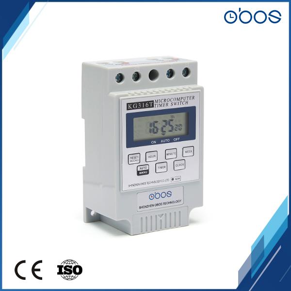 OBOS 240VAC time timer programmable timer switch relay din rail with 10 times on/off per day timing set range 1min-168H