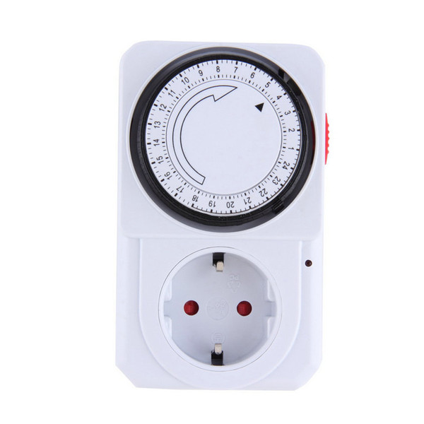 2017 EU Plug 24 Hour Programmable Mechanical Electrical Plug Program Timer Power Switch Energy Saver