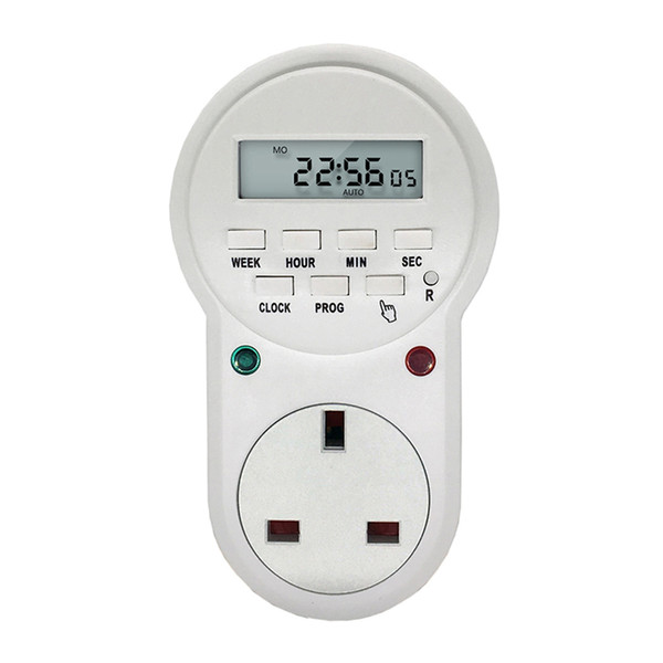 220V 50Hz 16A 3600W EU US UK Plug Timer Switch Socket Digital LCD Power Timer Energy-saving Programmable Time Switch Relay