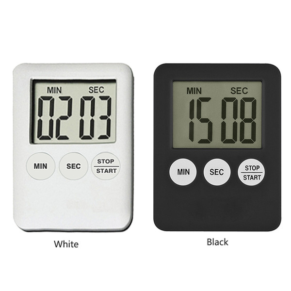 Rectangle LCD 100 Mins Digitale Kitchen Timer Cooking Timer Alarm Clock Ultrathin Countdown Time Counter Table Clock 2 Colors