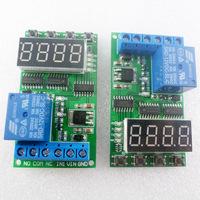 2PCS High-Trigger DC 12V 10A Multifunction Timer Delay Relay Module High Power On/Off Adjustable for PLC Motor LED Car