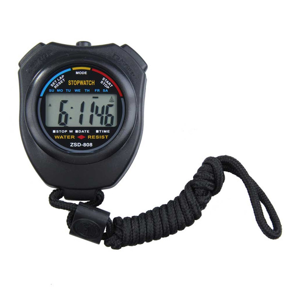 Waterproof Digital Timer LCD Stopwatch Electronic Timer Chronograph Hour Meter Counter Sports Stopwatch with Strap