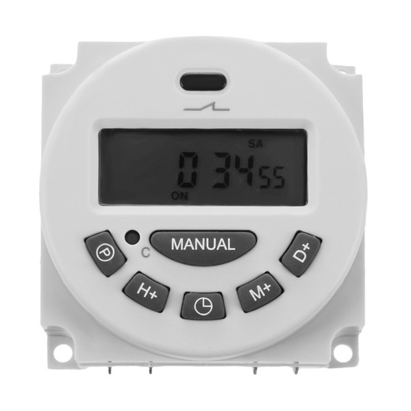 DC 12V Digital LCD Programmable Timer Relay Time of Weekly Electronic Programmable Electronic Timer Switch