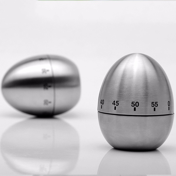 Timers Mechanical Egg Kitchen Cooking Timer Countdown 60 Minutes Alarm Stainless Steel Cooking Tool Kitchen Timer Egg