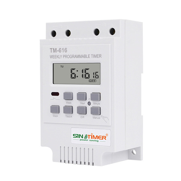 Sinotimer Programmable 7 Days 220V Street Light Time Control Switch Din Rail Mount Time Controller