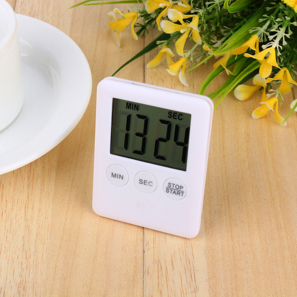 2 Colors Square Large LCD Digital Kitchen Timer Cooking Timer Alarm Clock Magnet Despertador Digital Table Clock Temporizador